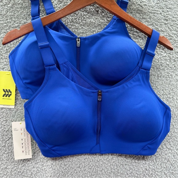 Target All In Motion Set of 2 High Support Zip-Front Sports Bra - Picture 2 of 10